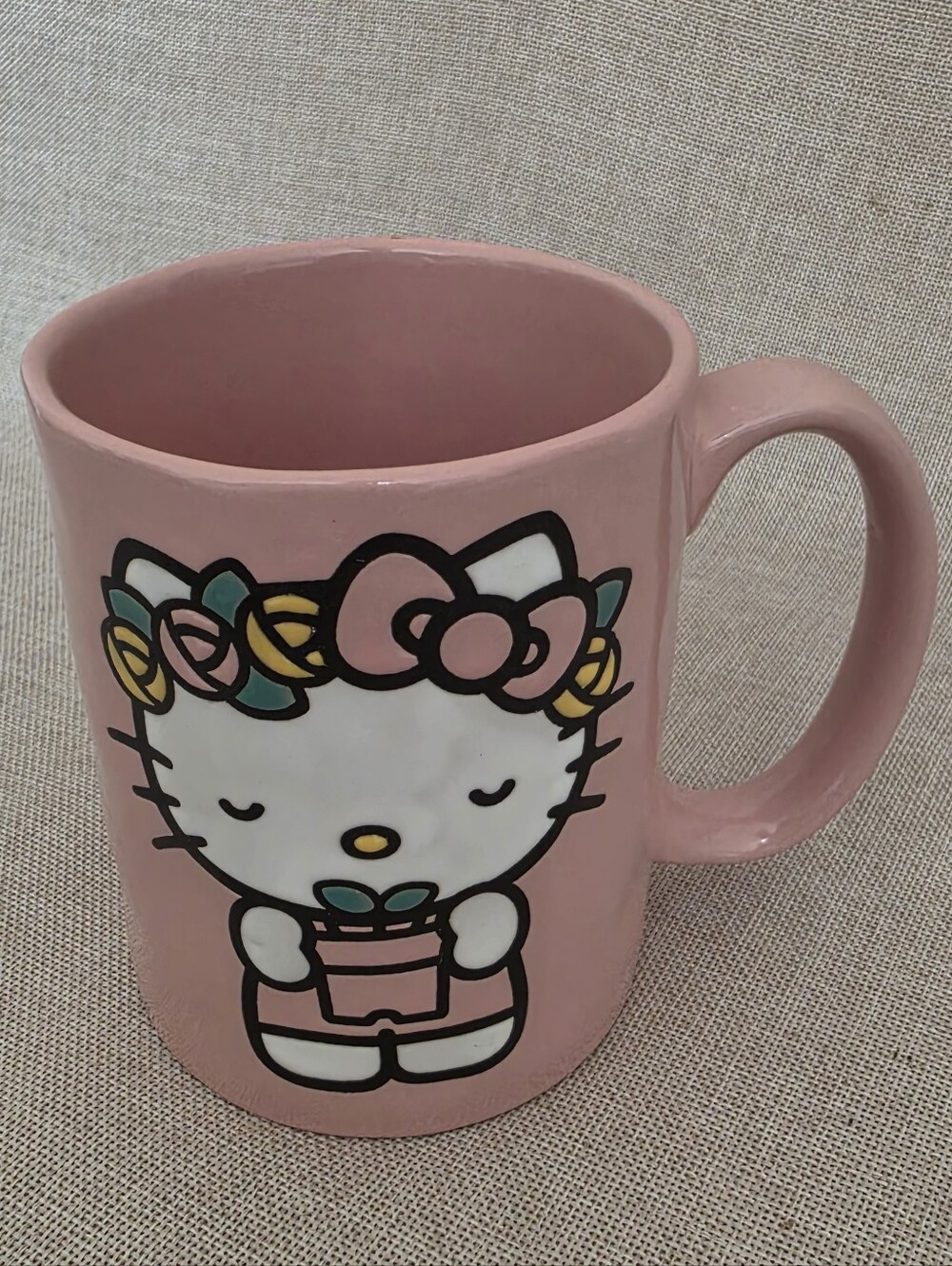 Sanrio Hello Kitty Pink Floral Crown Mug